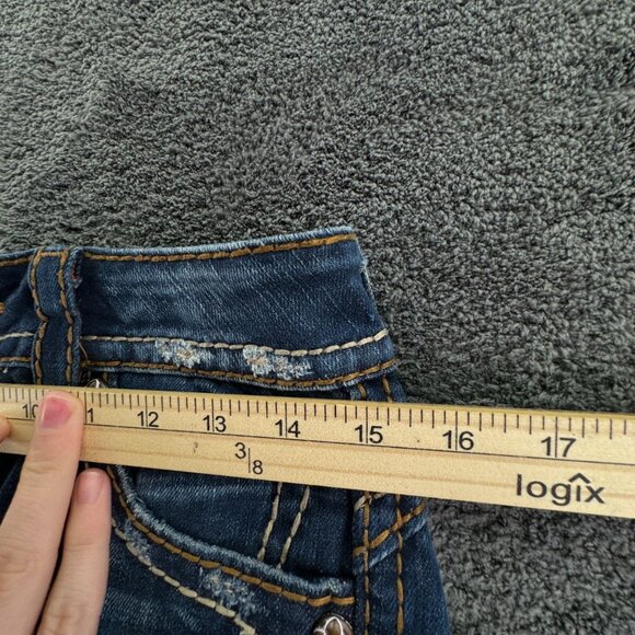 Rock Revival Patti Boot Cut Women's Denim Jeans Size 28 Adult Embellished Grunge - Picture 12 of 16